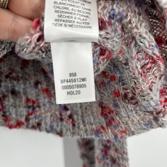 Nordstrom BP Blue Cashmere Nep Slouchy Confetti Cowl Neck Sweater in Medium NWT - Picture 7 of 9